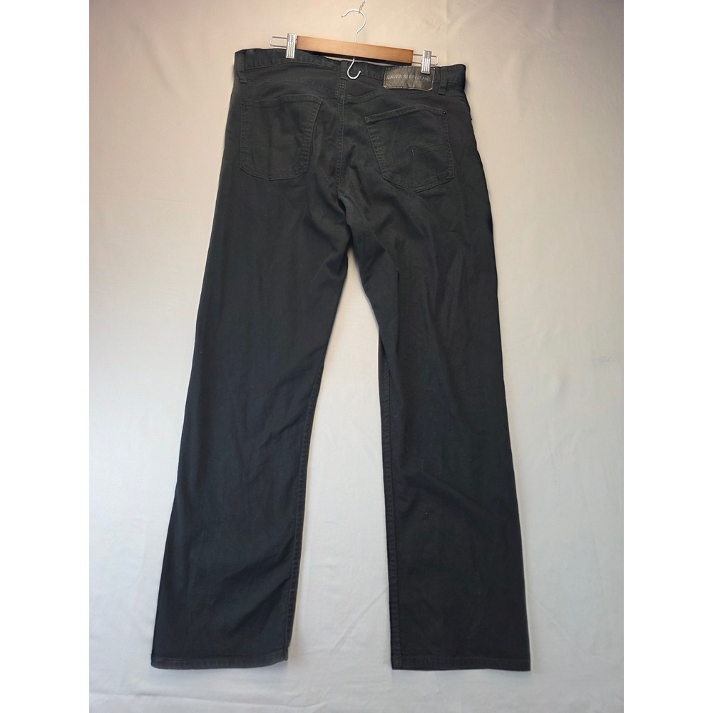 Calvin Klein Jeans Mens 36x32 Black Straight Leg Denim Pants